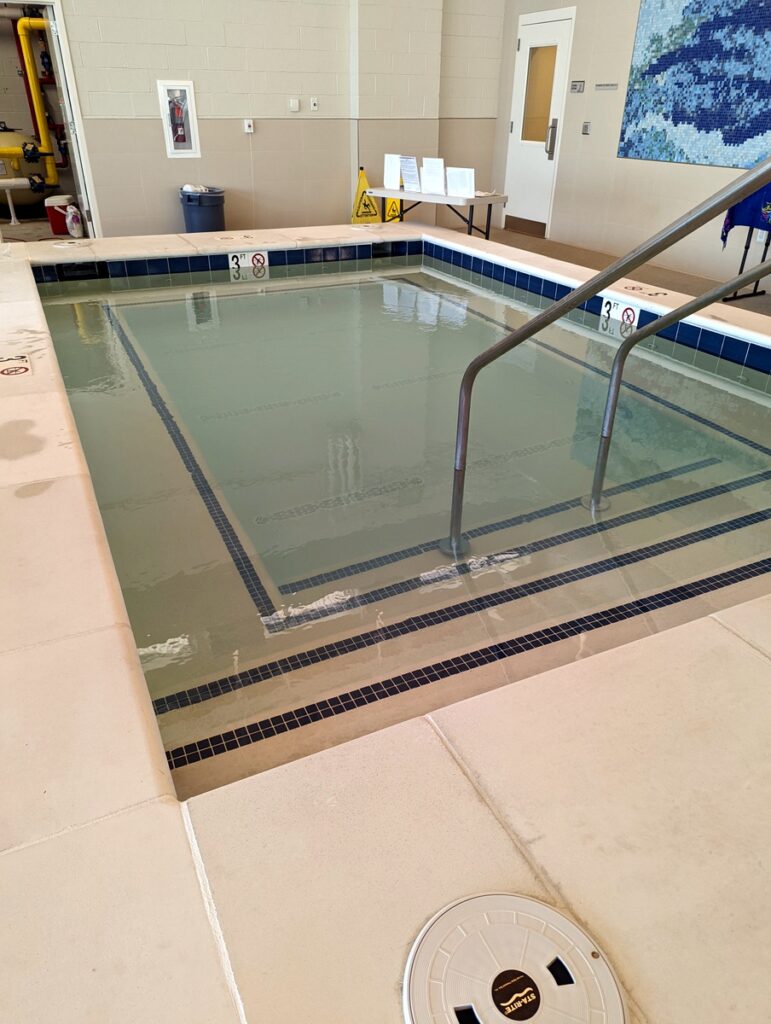 Ashby Ponds spa after repairs by Oak Ridge Commercial Construction