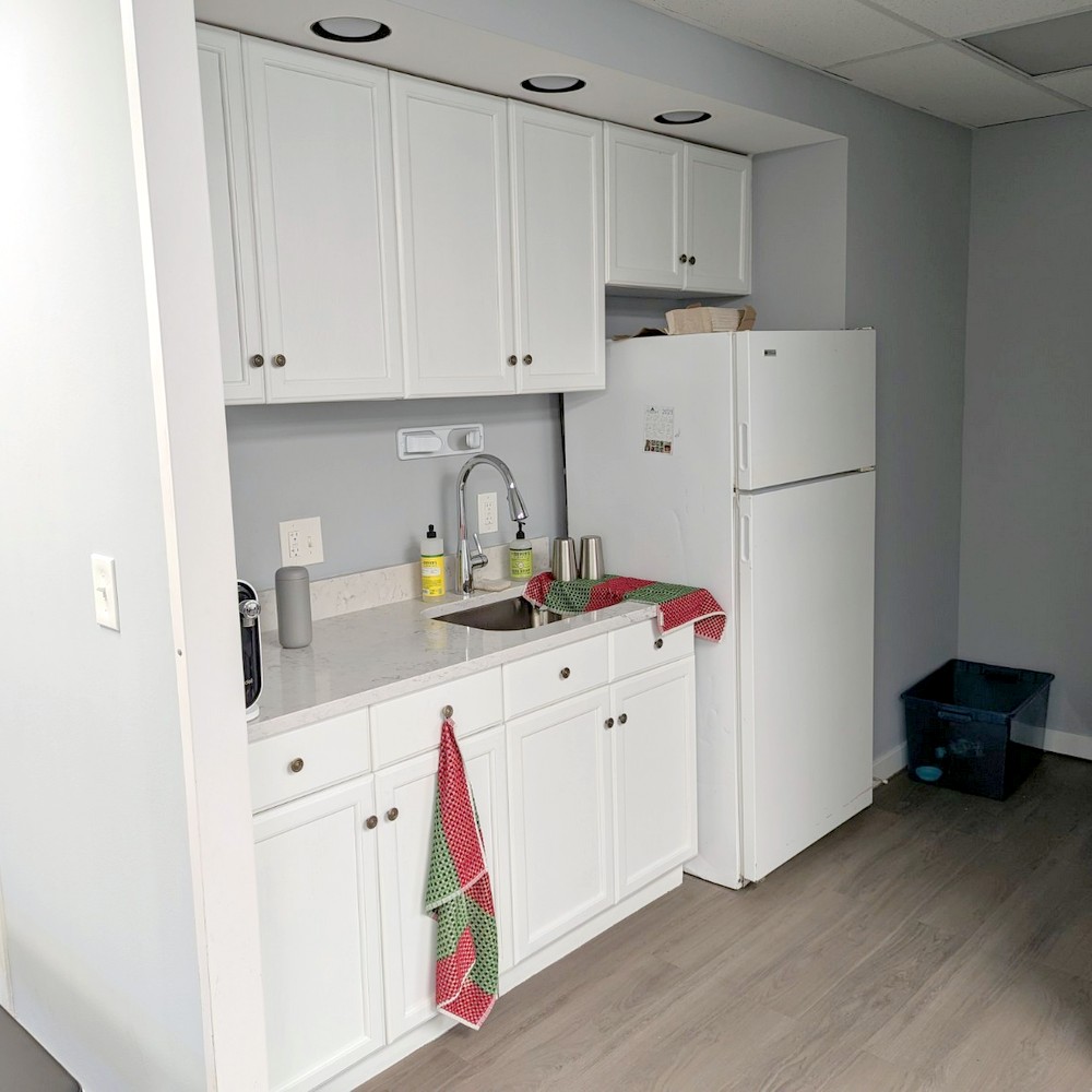 Kitchen remodeled in commercial space