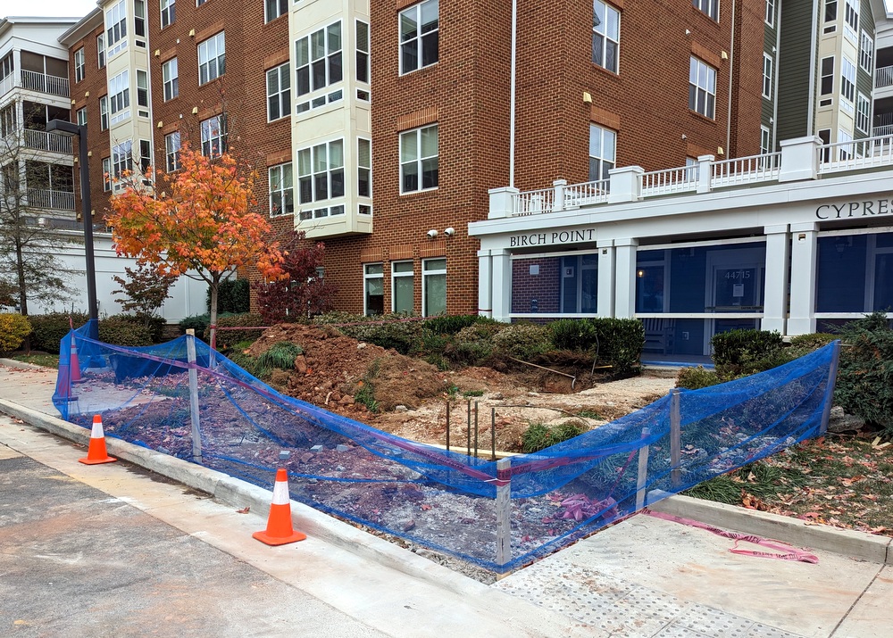 Initial excavation for Ashby -Ponds portico