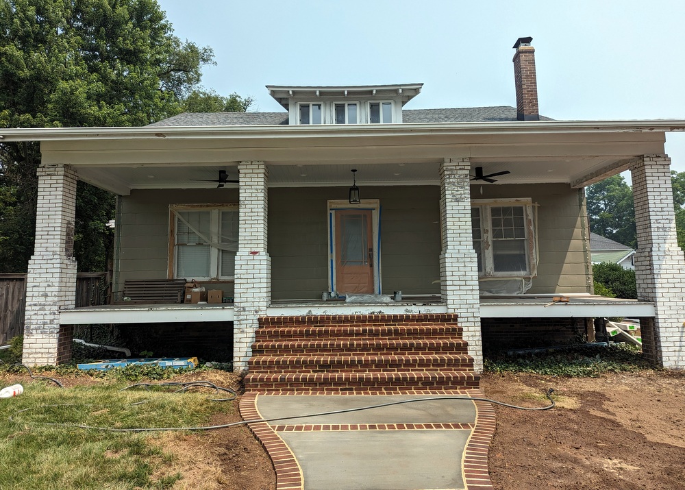 Progress on Elden Street renovation.