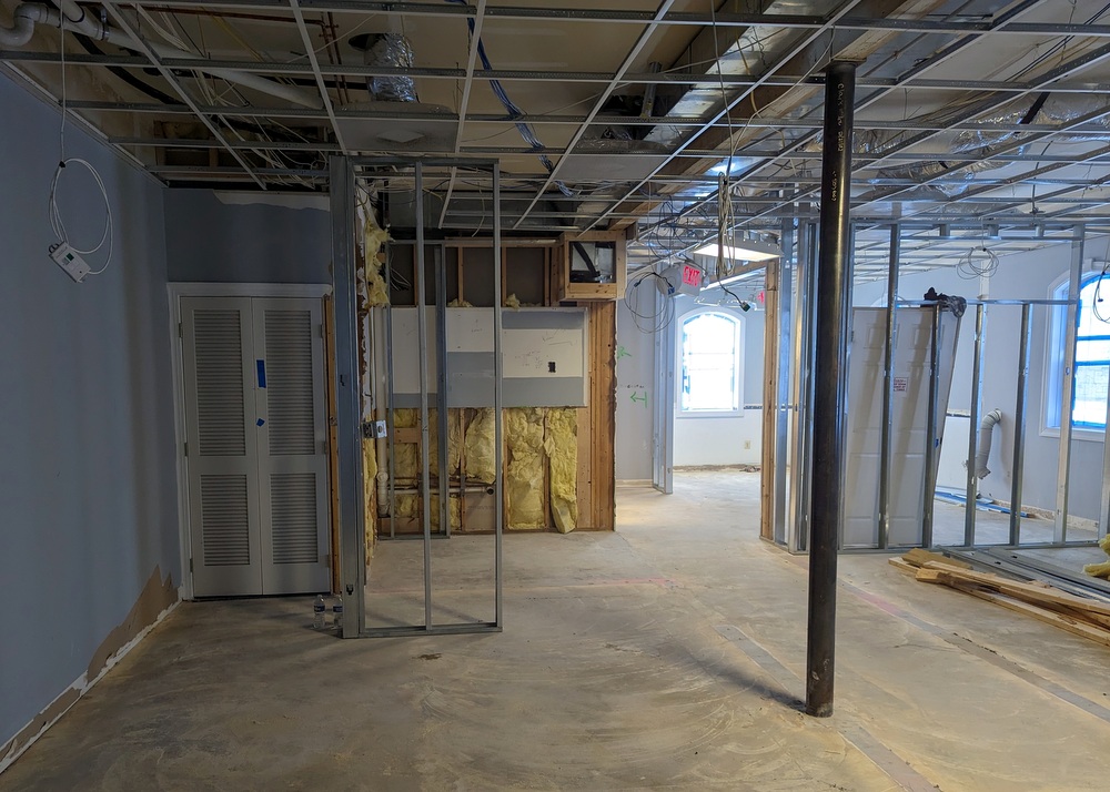 Demolition in advance of interior renovation for commercial space