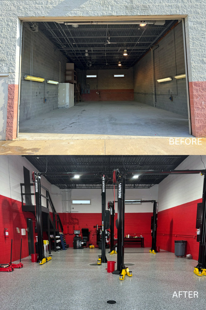 Auto Stop Elite before and after single repair bay