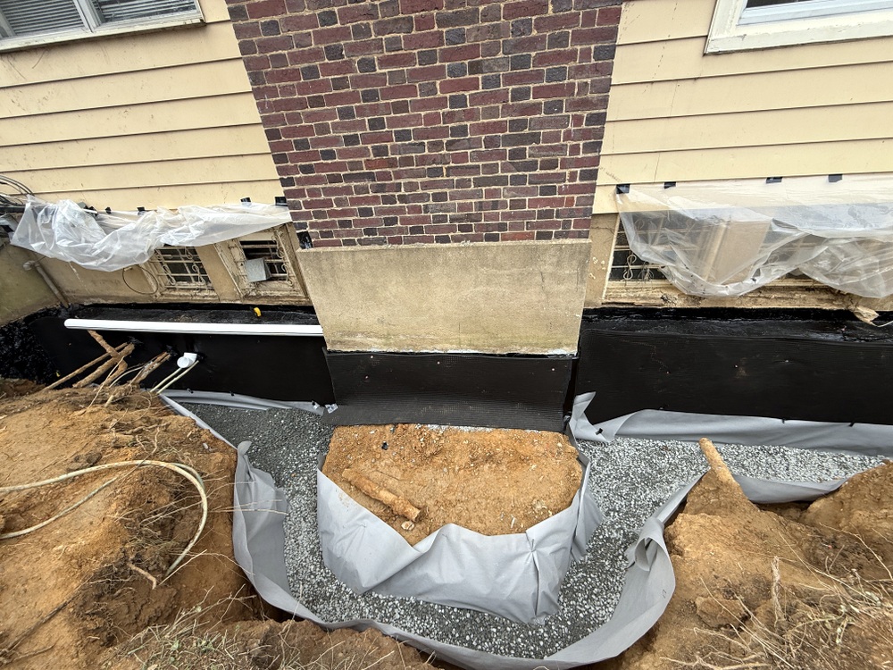 foundation waterproofing repairs for Fairfax County Clemyjontri Water Infiltration building
