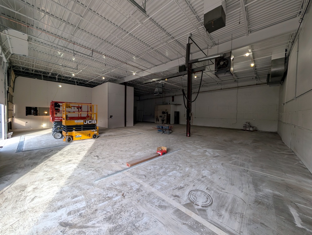 shop after groundwork complete