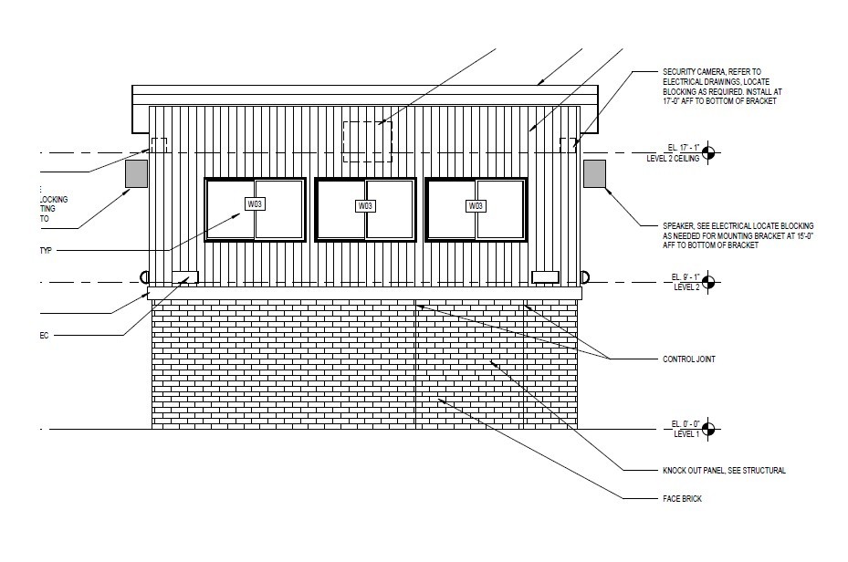 Drawing for Briar Woods HS Press Box