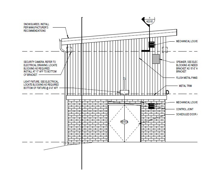Drawing for Briar Woods HS Press Box